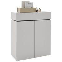 KOMMODE , 90/111/40 cm, 1 Schublade(n)  - Kaschmir/Schwarz, Design, Holzwerkstoff/Kunststoff (90/111/40cm) - Voleo