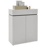KOMMODE , 90/111/40 cm, 1 Schublade(n)  - Kaschmir/Schwarz, Design, Holzwerkstoff/Kunststoff (90/111/40cm) - Voleo