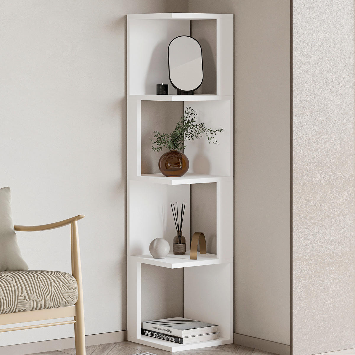 HYLLA i 30/128/30 cm vit  - vit, Design, trämaterial (30/128/30cm) - Livetastic