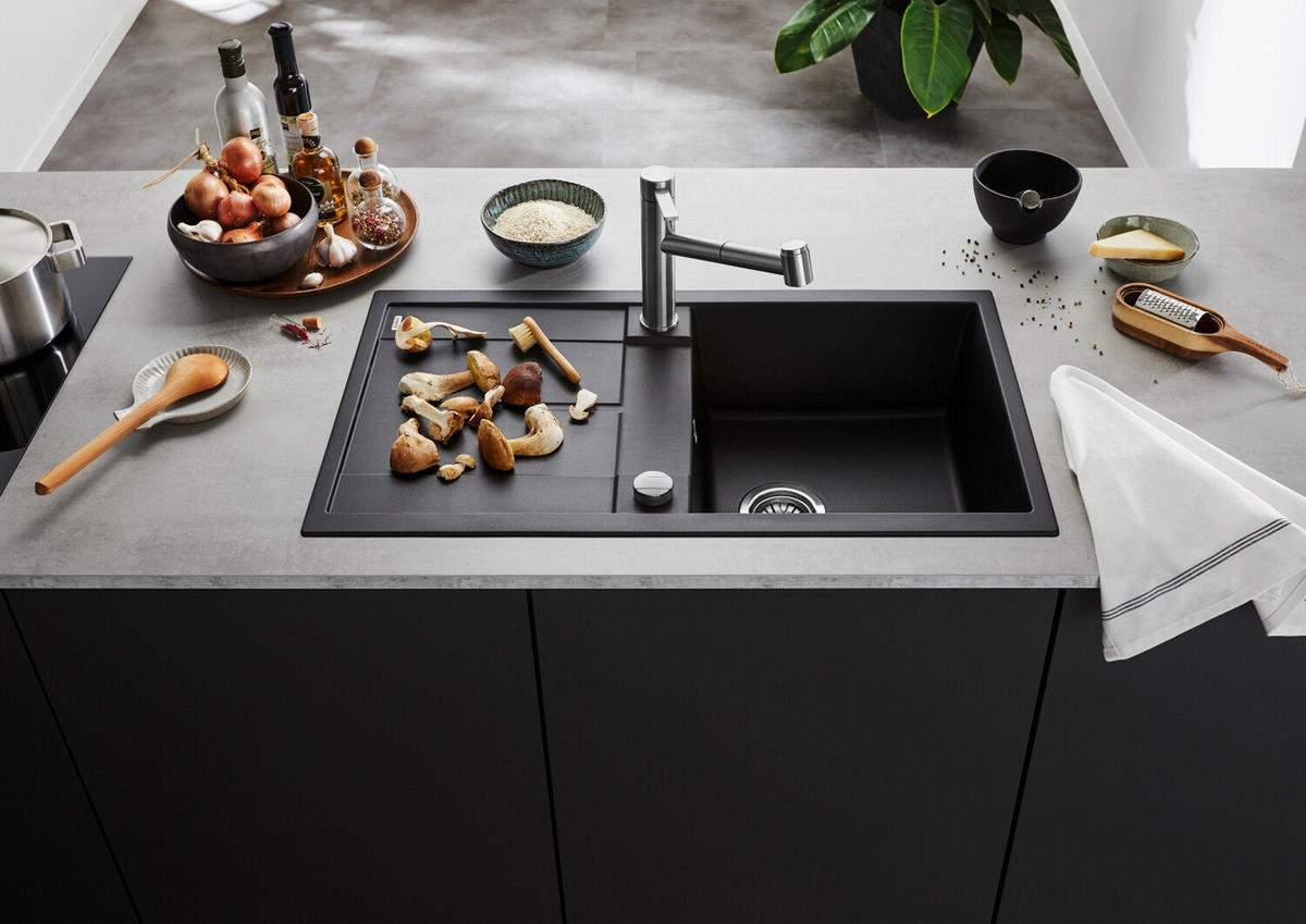 SPÜLE 518871  - Grau, Basics, Keramik (86/19/50cm) - Blanco