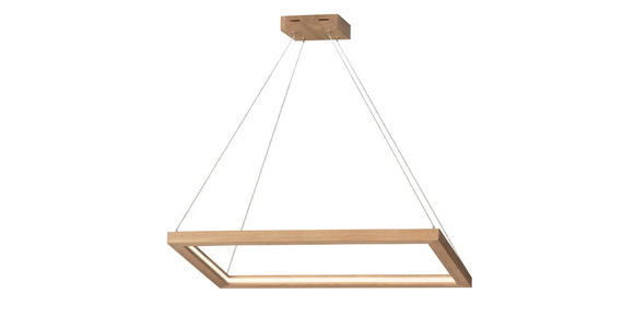 LED-HÄNGELEUCHTE 84/39/110 cm - Braun/Weiß, Natur, Holz (84/39/110cm) - Dieter Knoll
