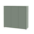 SCHUHSCHRANK Alice Springs  in 110/100/35 cm  - Salbeigrün/Grau, MODERN, Holzwerkstoff/Kunststoff (110/100/35cm) - Xora