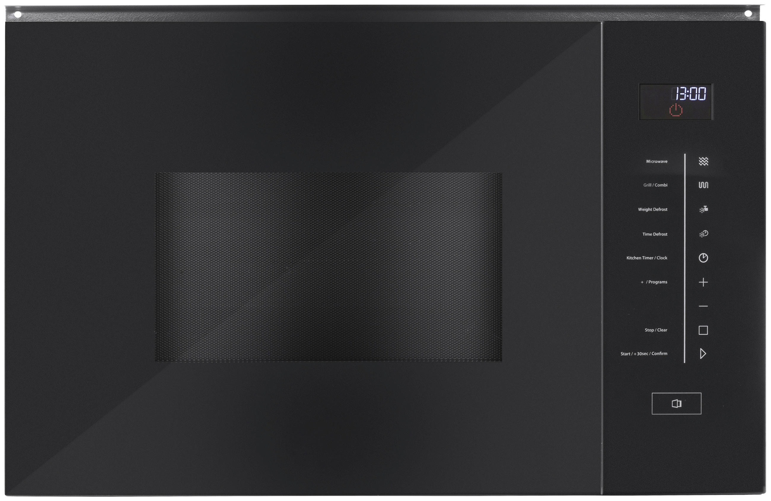EINBAUMIKROWELLE SELECTION E25 MGS  - Edelstahlfarben/Schwarz, Basics, Glas/Metall (59,8/38,7/38,7cm) - CASO Design