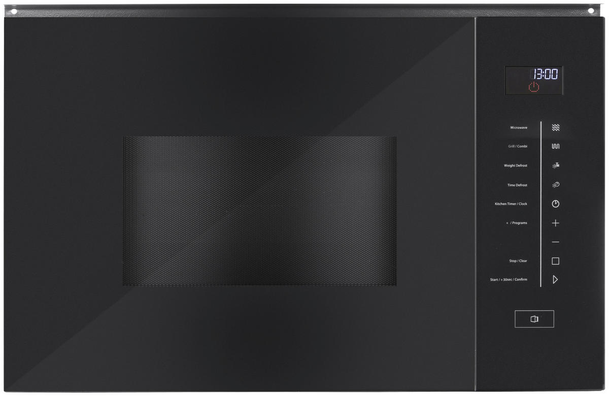 EINBAUMIKROWELLE SELECTION E25 MGS  - Edelstahlfarben/Schwarz, Basics, Glas/Metall (59,8/38,7/38,7cm) - CASO Design