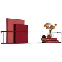 WANDREGAL 100/16/8 cm  - Schwarz, Trend, Metall (100/16/8cm) - Landscape