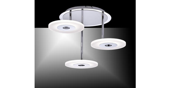 LED-DECKENLEUCHTE 13 W 60 cm - Weiß, Design, Metall (60cm) - Ambiente