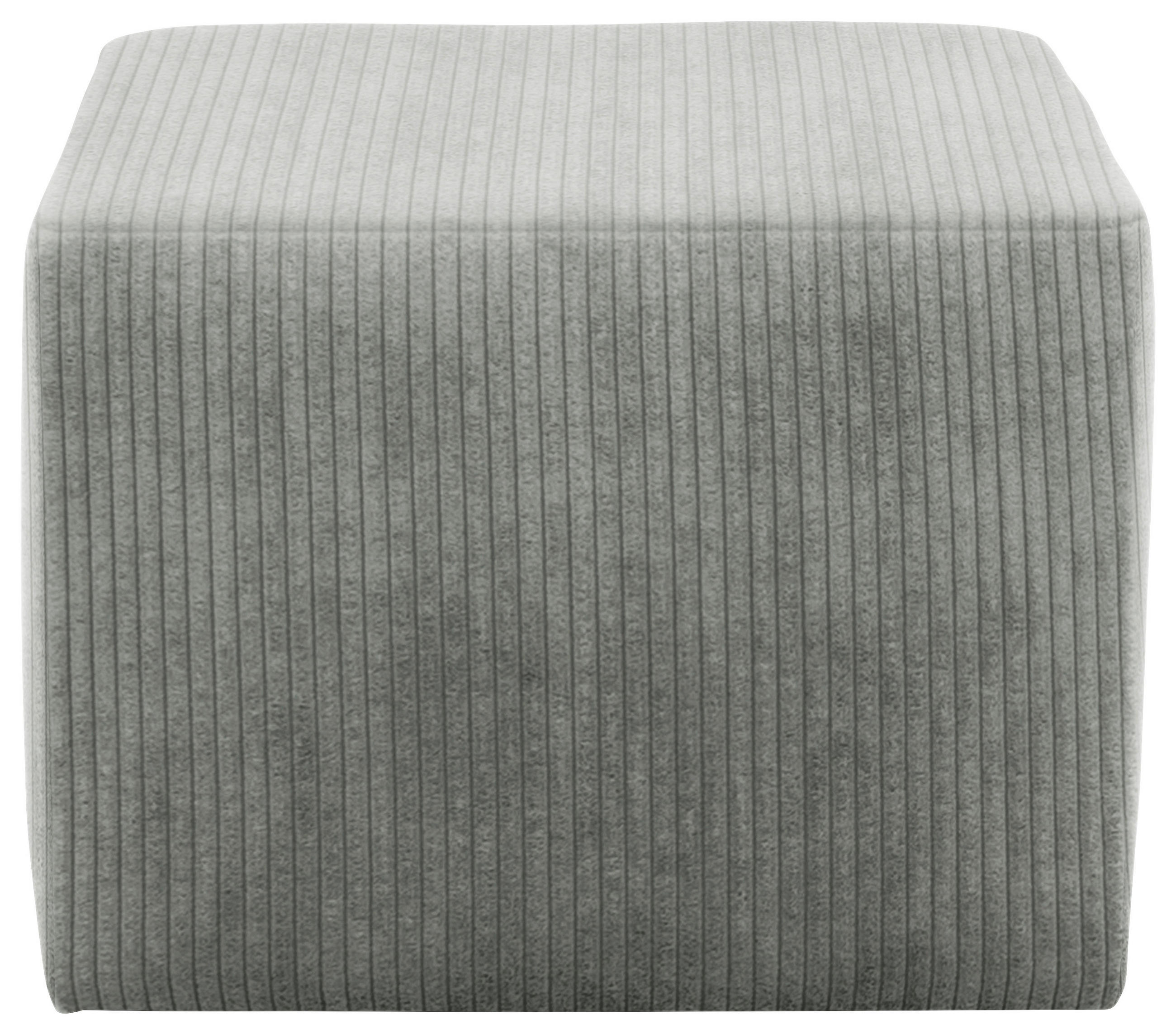 HOCKER in Textil Hellgrau  - Hellgrau/Schwarz, Design, Kunststoff/Textil (59/44/59cm) - MID.YOU