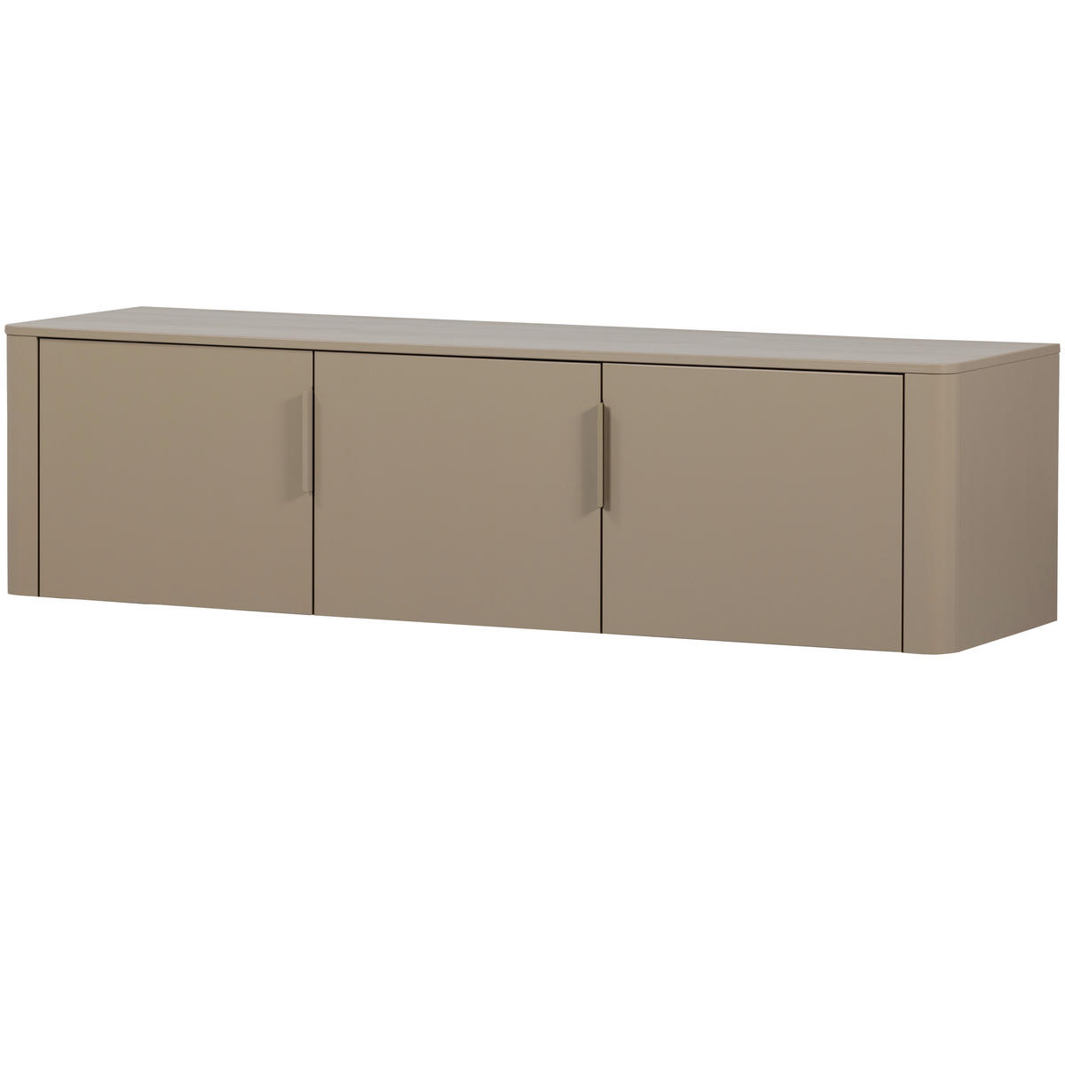 LOWBOARD Gunnar 154/56/44 cm  stehend, hängend  - Schlammfarben, Design, Holz/Metall (154/56/44cm) - Livetastic