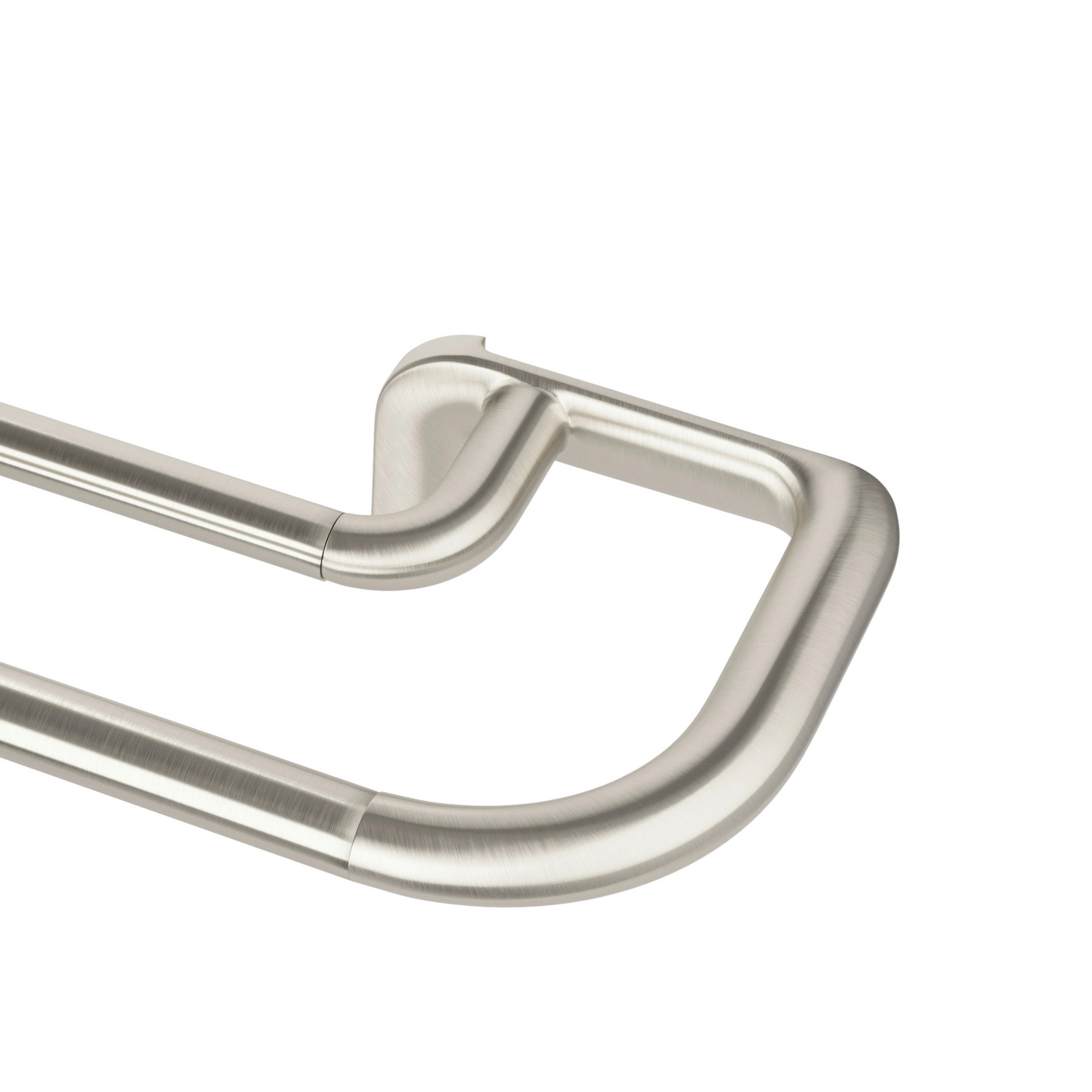 VORHANGSTANGENSET 76-213 cm  - Nickelfarben, KONVENTIONELL, Kunststoff/Metall (76-213cm) - Umbra