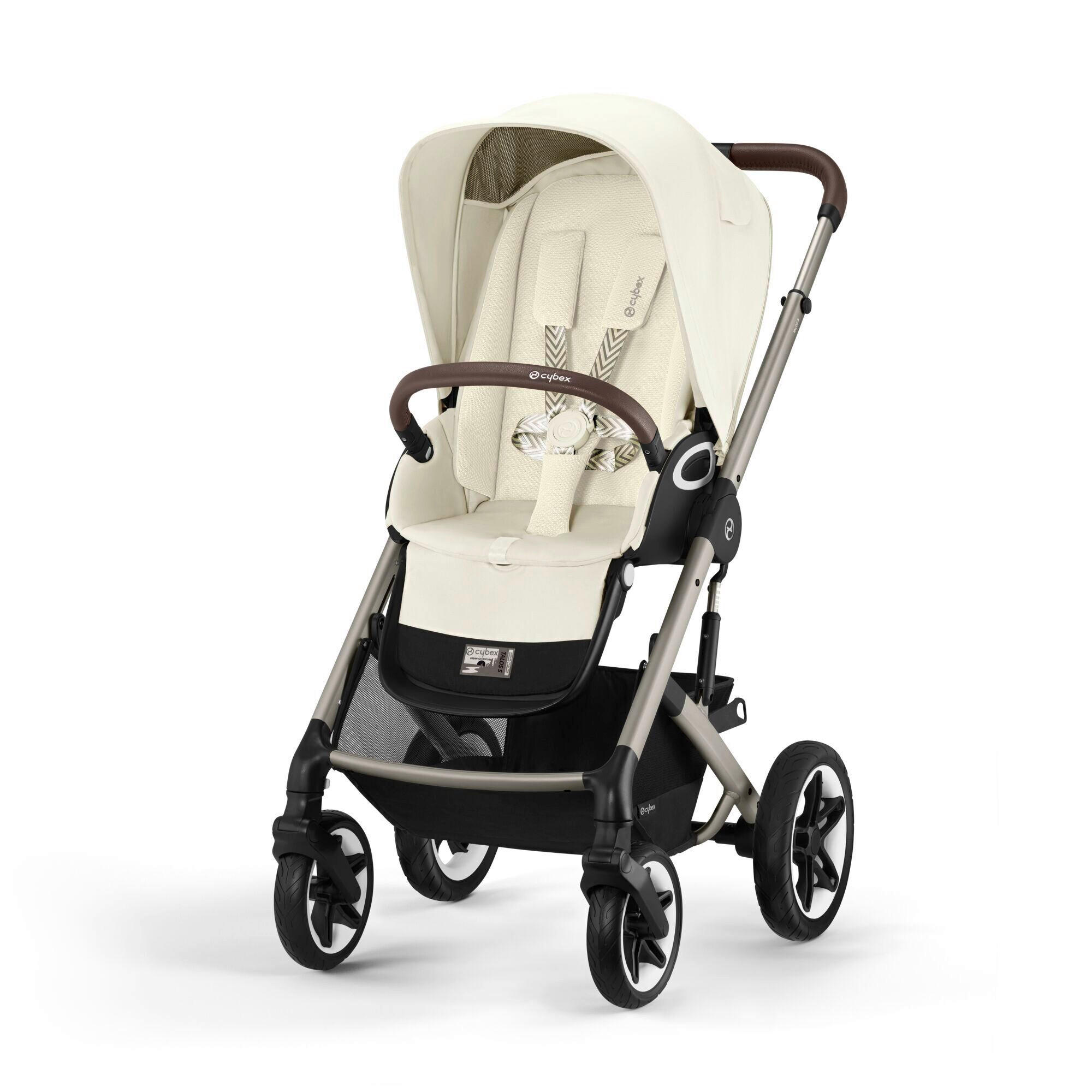 KINDERWAGEN  Talos S Lux  Seashell Beige  - Taupe/Beige, Basics, Kunststoff/Metall (91/60,5/110cm) - cybex GOLD