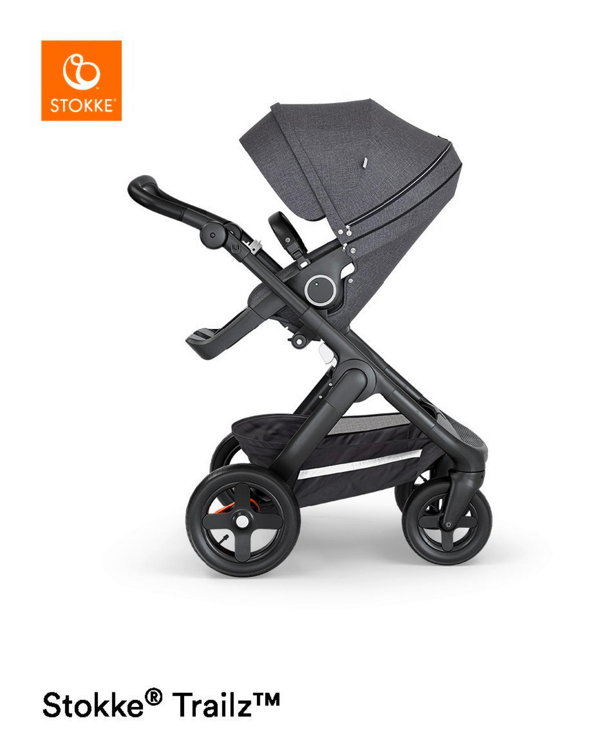 DEČJA KOLICA  Trailz  - tamnosiva/crna, Dizajnerski, tekstil/metal (62/127/95,5cm) - Stokke