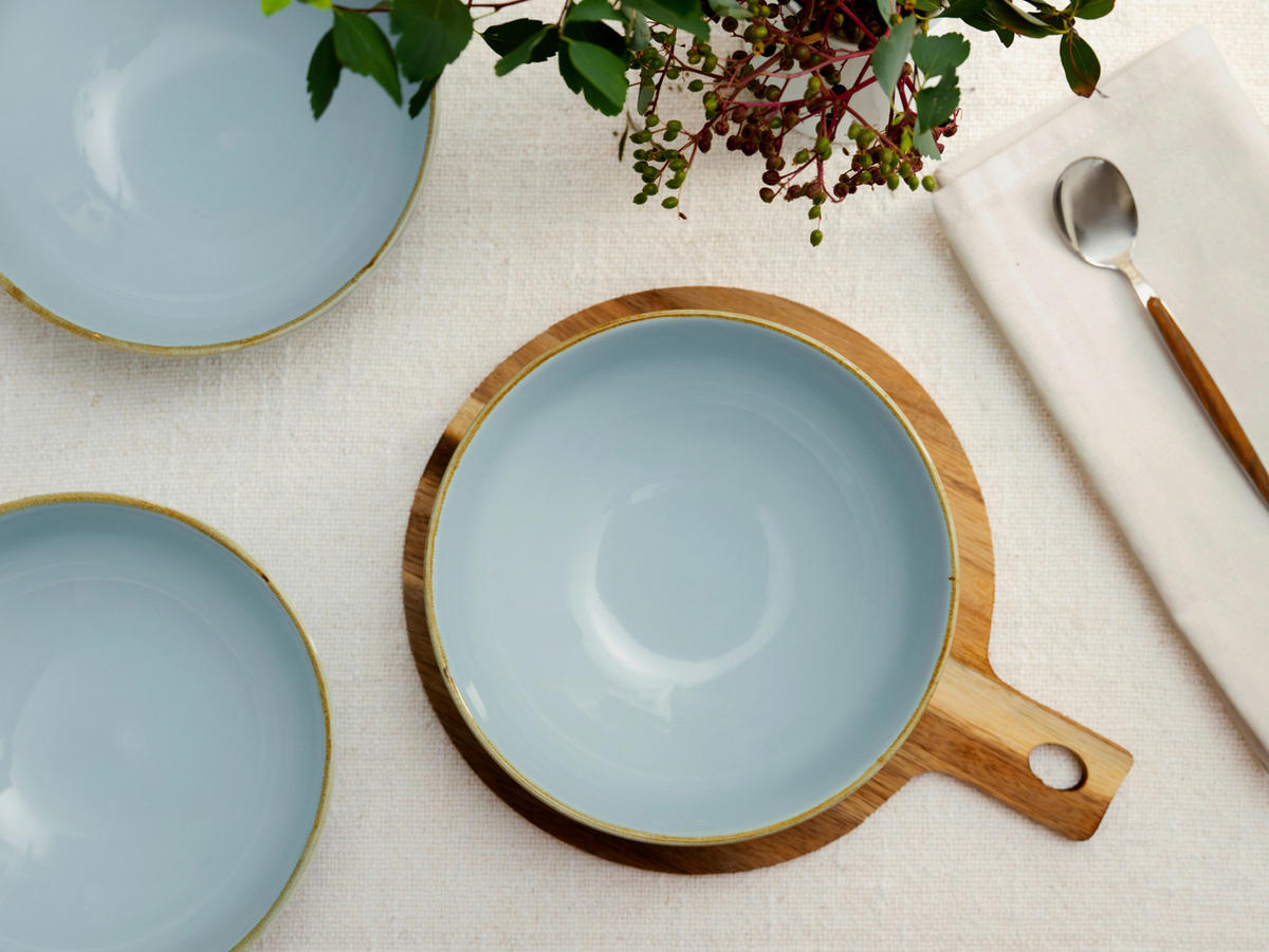 SCHÜSSELSET 16,5 cm  - Pastellblau, Trend, Keramik (16,5cm) - Creatable