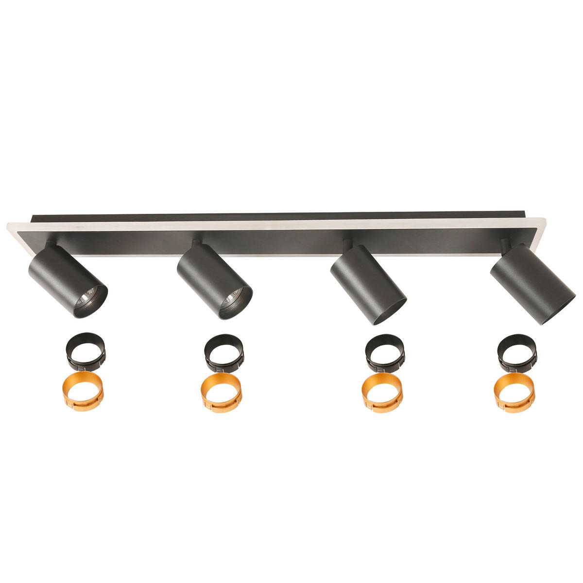 LED-TAKSPOTLIGHT Parma   - svart, Klassisk, metall (14/70/8cm)