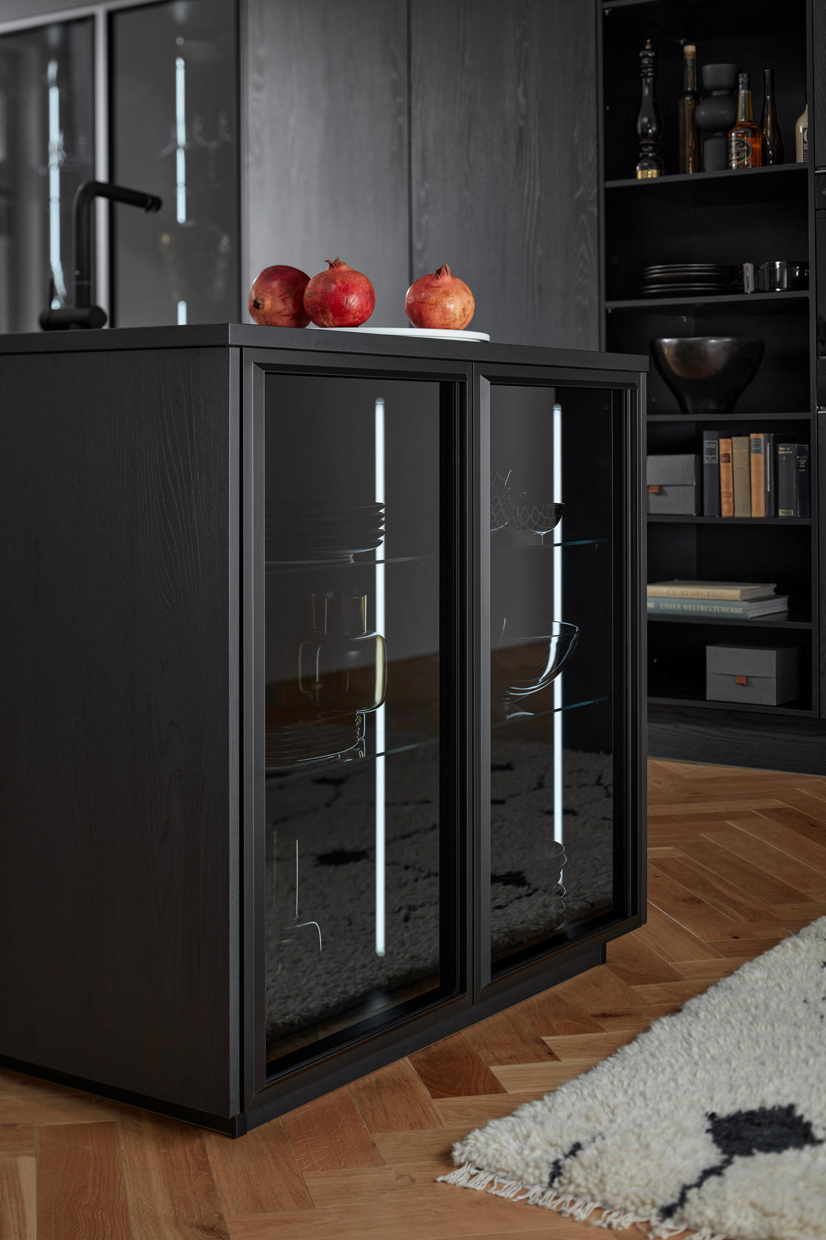 EINBAUKÜCHE   - Eichefarben, Design, Holzwerkstoff - Dieter Knoll