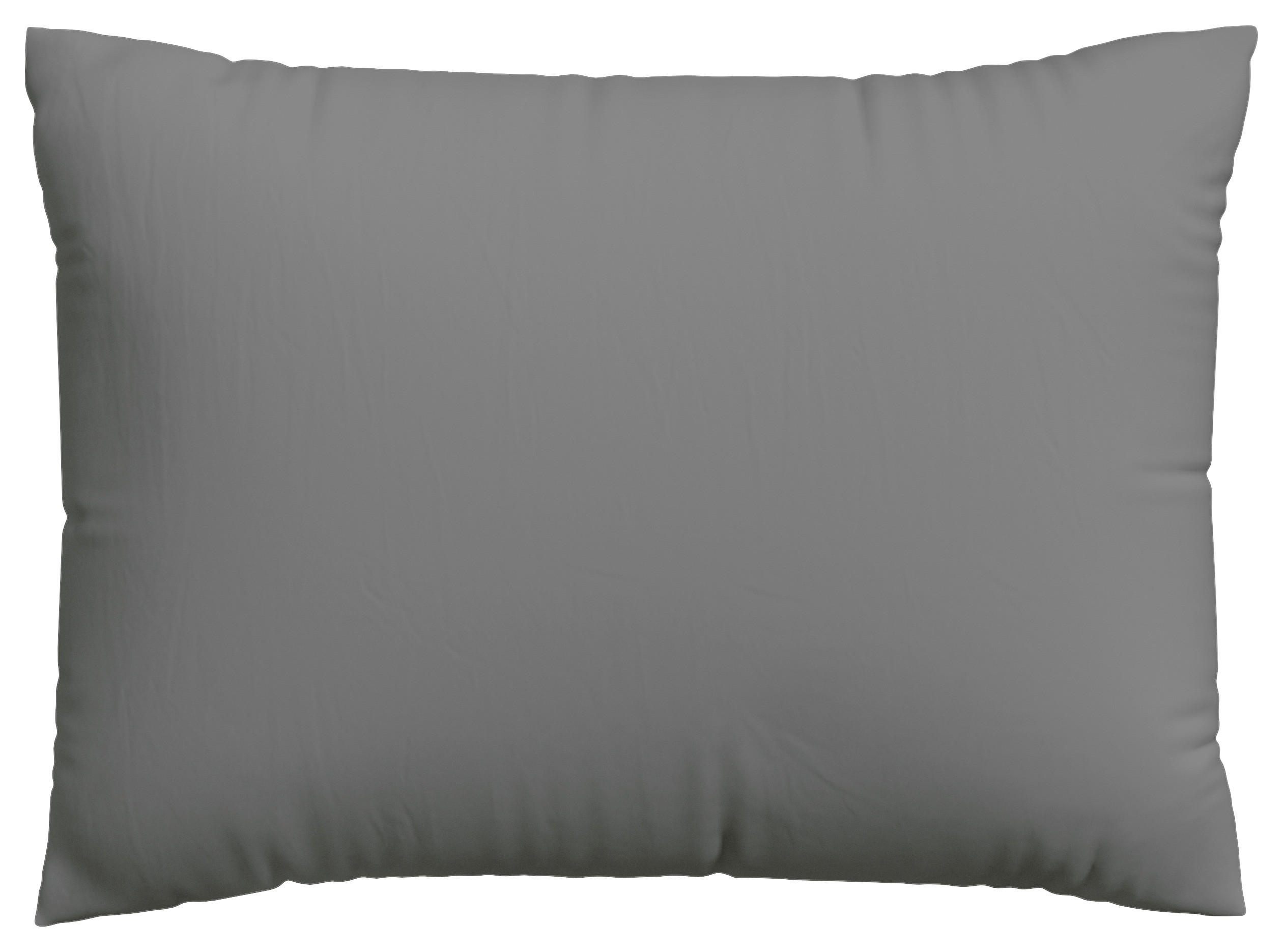 KOPFPOLSTERBEZUG KNITTED JERSEY 60/80 cm  - Grau, Basics, Textil (60/80cm) - Schlafgut