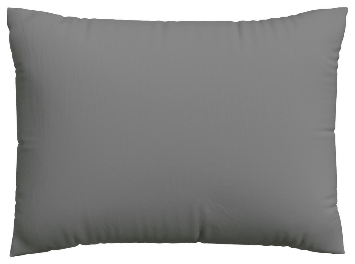 KOPFPOLSTERBEZUG KNITTED JERSEY 60/80 cm  - Grau, Basics, Textil (60/80cm) - Schlafgut