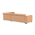 ECKSOFA Rostfarben Struktur  - Rostfarben/Schwarz, Design, Kunststoff/Textil (284/205cm) - Xora