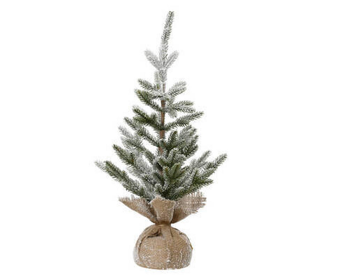 WEIHNACHTSBAUM 60 cm  - Weiß/Grün, KONVENTIONELL, Kunststoff/Textil (30/60cm) - X-Mas