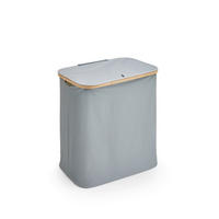 TVÄTTKORG - grå, Design, trämaterial/textil (57/60/37cm) - MID.YOU