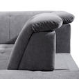 ECKSOFA in Webstoff Grau  - Schwarz/Grau, KONVENTIONELL, Holz/Textil (280/202cm) - Xora