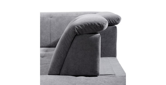 ECKSOFA inkl.Funktionen Grau Webstoff - Schwarz/Grau, KONVENTIONELL, Holz/Textil (280/202cm) - Xora
