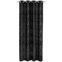 ZAVJESA S RINGOVIMA crna 135/245 cm   - crna, Konvencionalno, tekstil (135/245cm) - Esposa