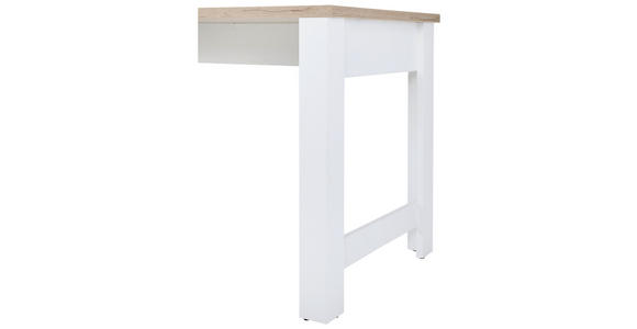 SCHREIBTISCH 160/65/80 cm in Weiß, Eiche Artisan - Graphitfarben/Weiß, KONVENTIONELL, Holzwerkstoff/Kunststoff (160/65/80cm) - Hom`in