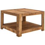 COUCHTISCH Mangoholz massiv 75/75/45 cm quadratisch Naturfarben  - Naturfarben, Design, Holz (75/75/45cm) - Carryhome