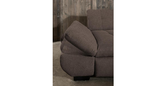 ECKSOFA in Mikrofaser Hellbraun  - Hellbraun/Schwarz, Design, Textil/Metall (290/198cm) - Xora