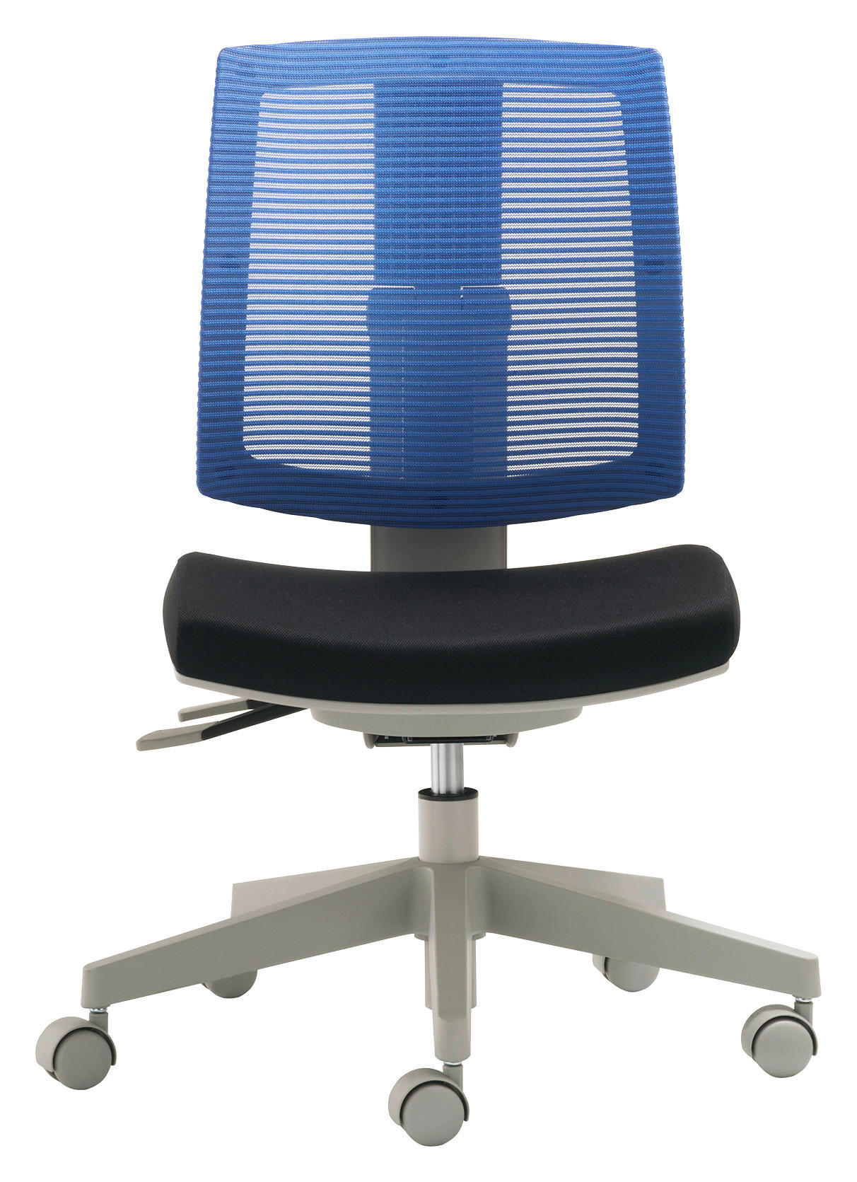 JUGENDDREHSTUHL Blau, Grau, Schwarz  - Blau/Schwarz, Basics, Kunststoff/Metall (59/84-97/65cm) - Stylife