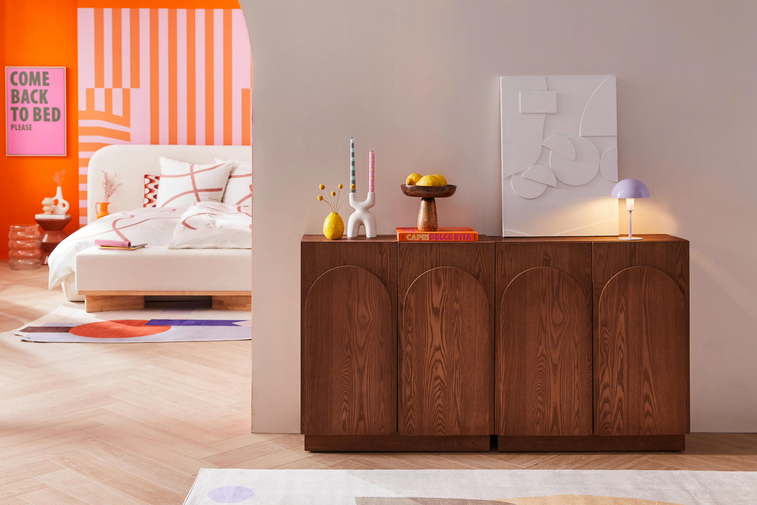 BILD Abstraktes 50/70 cm  - Weiß, Trend, Holz/Kunststoff (50/70cm) - Monee