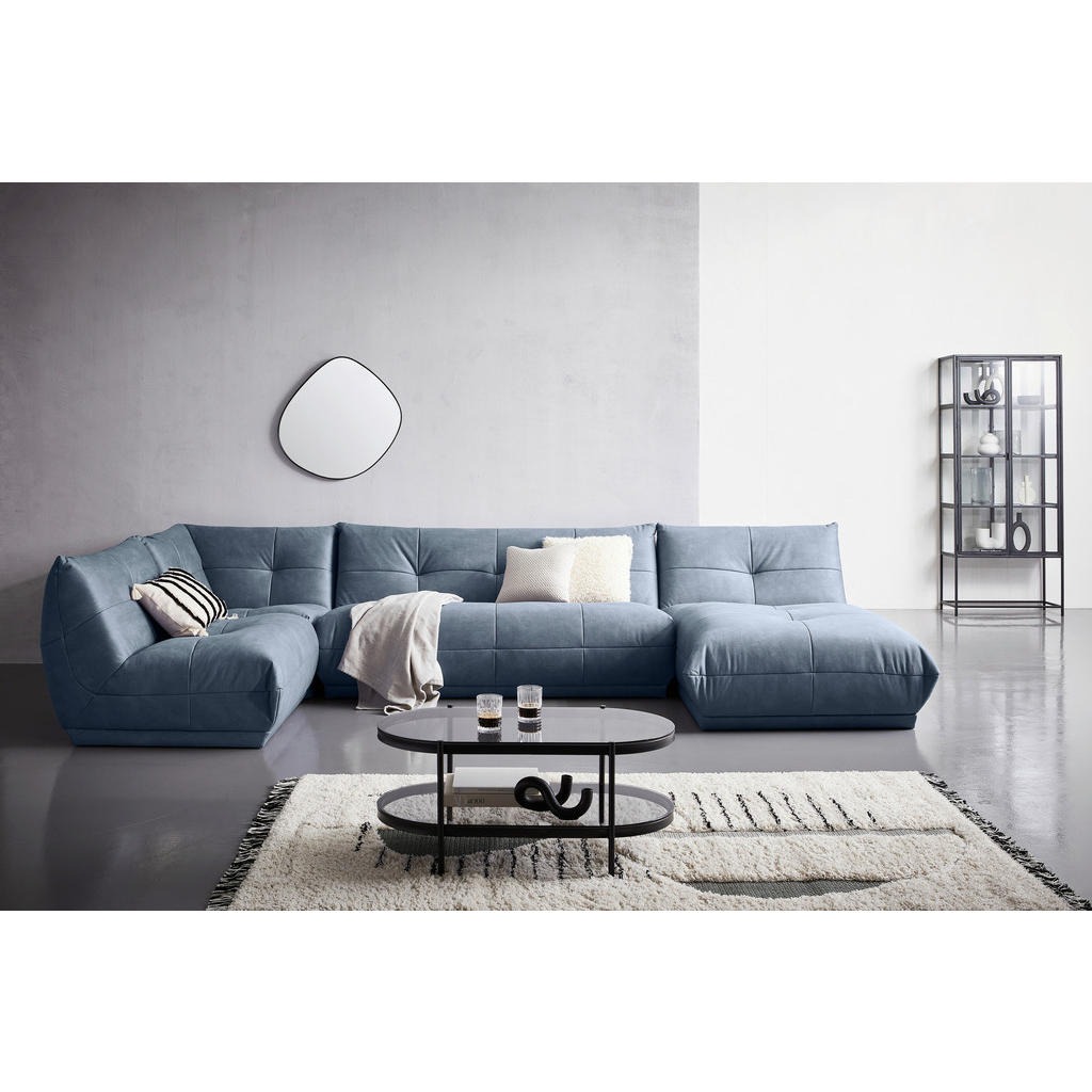 Thumbnail - Livetastic Sofaelement, Blaugrau, Textil, 1-Sitzer, 105x80x105 cm, Made in EU, Rücken echt, individuell planbar, Wohnzim...