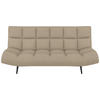 SCHLAFSOFA  in Mikrofaser Beige  - Beige/Schwarz, KONVENTIONELL, Holz/Textil (197/85/92cm) - Carryhome