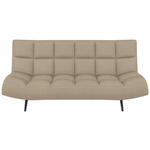 SCHLAFSOFA  in Mikrofaser Beige  - Beige/Schwarz, KONVENTIONELL, Holz/Textil (197/85/92cm) - Carryhome