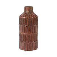 DEKOVASE  - Dunkelbraun, Basics, Keramik (15,5/35cm) - Light & Living