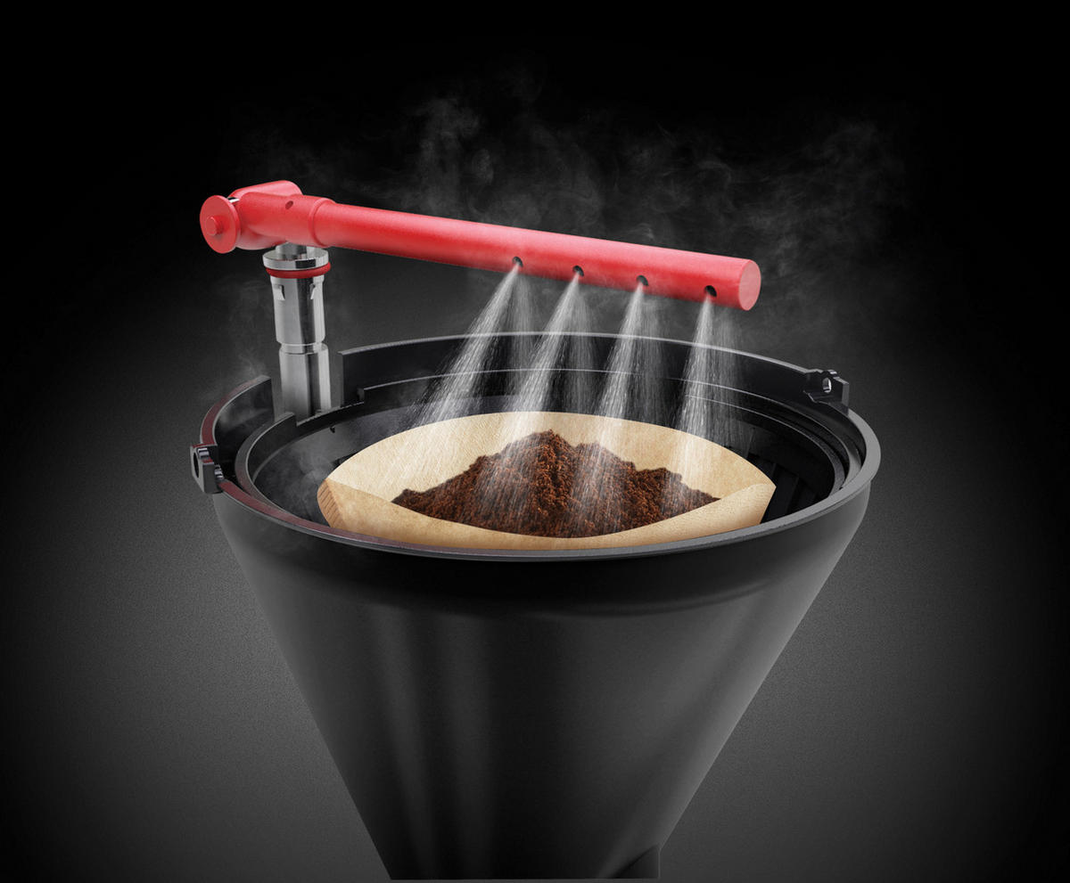 FILTERKAFFEEMASCHINE Textures Plus 22620-56  - Schwarz, Basics, Glas/Kunststoff (19,7/31,8/28,5cm) - Russel Hobbs