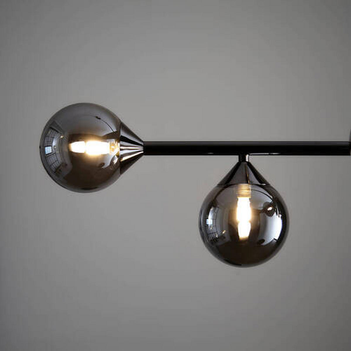 HÄNGELEUCHTE Endon Otis 90/30/117 cm   - Schwarz, Basics, Glas (90/30/117cm) - ENDON