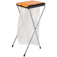 MÜLLSACKSTÄNDER   - Schwarz/Orange, Basics, Kunststoff/Metall (38/40/82cm)