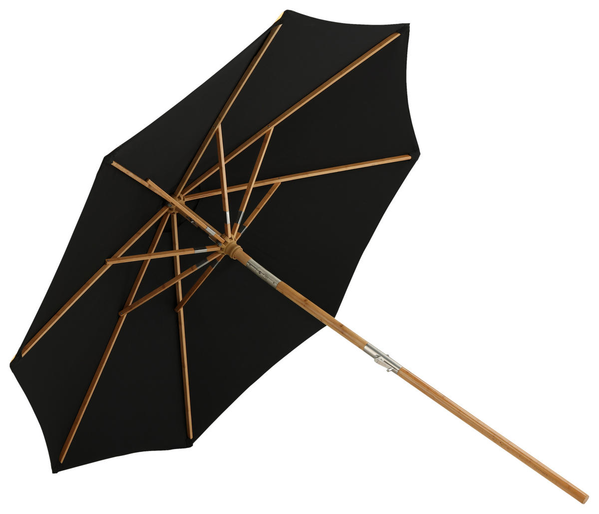 SONNENSCHIRM 270 cm  - Schwarz, KONVENTIONELL (270/250cm) - Gardenson