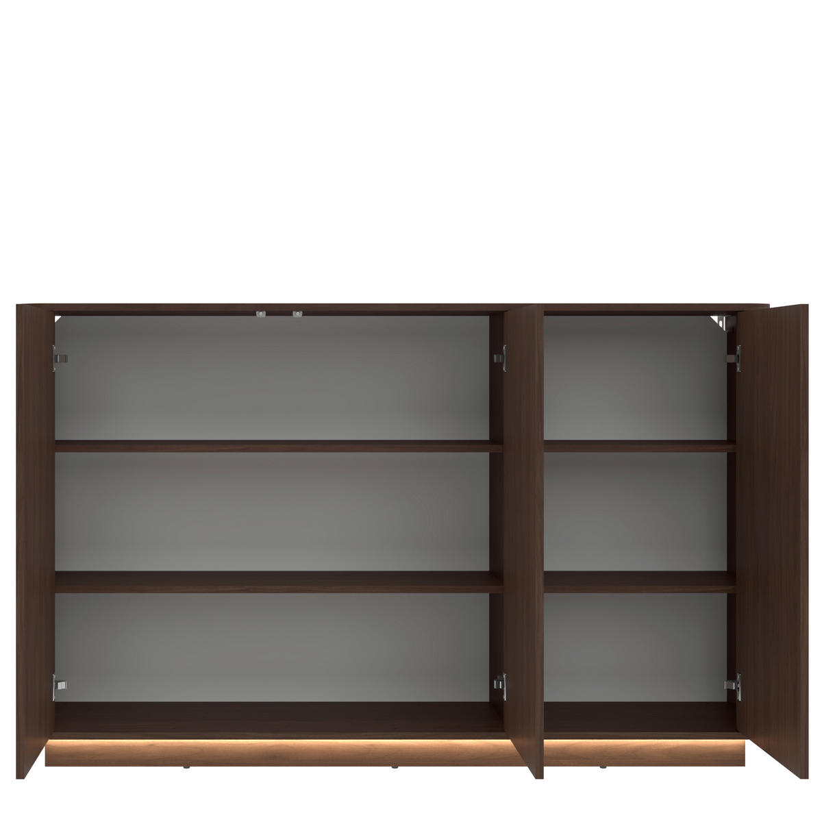 KOMMODE , 164,4/101,2/40 cm,  - Walnussfarben, Design, Holzwerkstoff (164,4/101,2/40cm) - MID.YOU