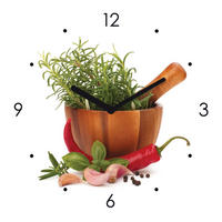 NÁSTĚNNÉ HODINY, vícebarevná, 20/20 cm - vícebarevná, Basics, sklo (20/20cm) - Euroart