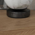 TISCHLEUCHTE Sirius 15/18 cm   - Schwarz/Weiß, Design, Glas/Metall (15/18cm) - Dieter Knoll