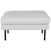 HOCKER in Metall, Kunststoff, Textil Schwarz, Beige  - Beige/Schwarz, Design, Kunststoff/Textil (85/47/64cm) - Livetastic