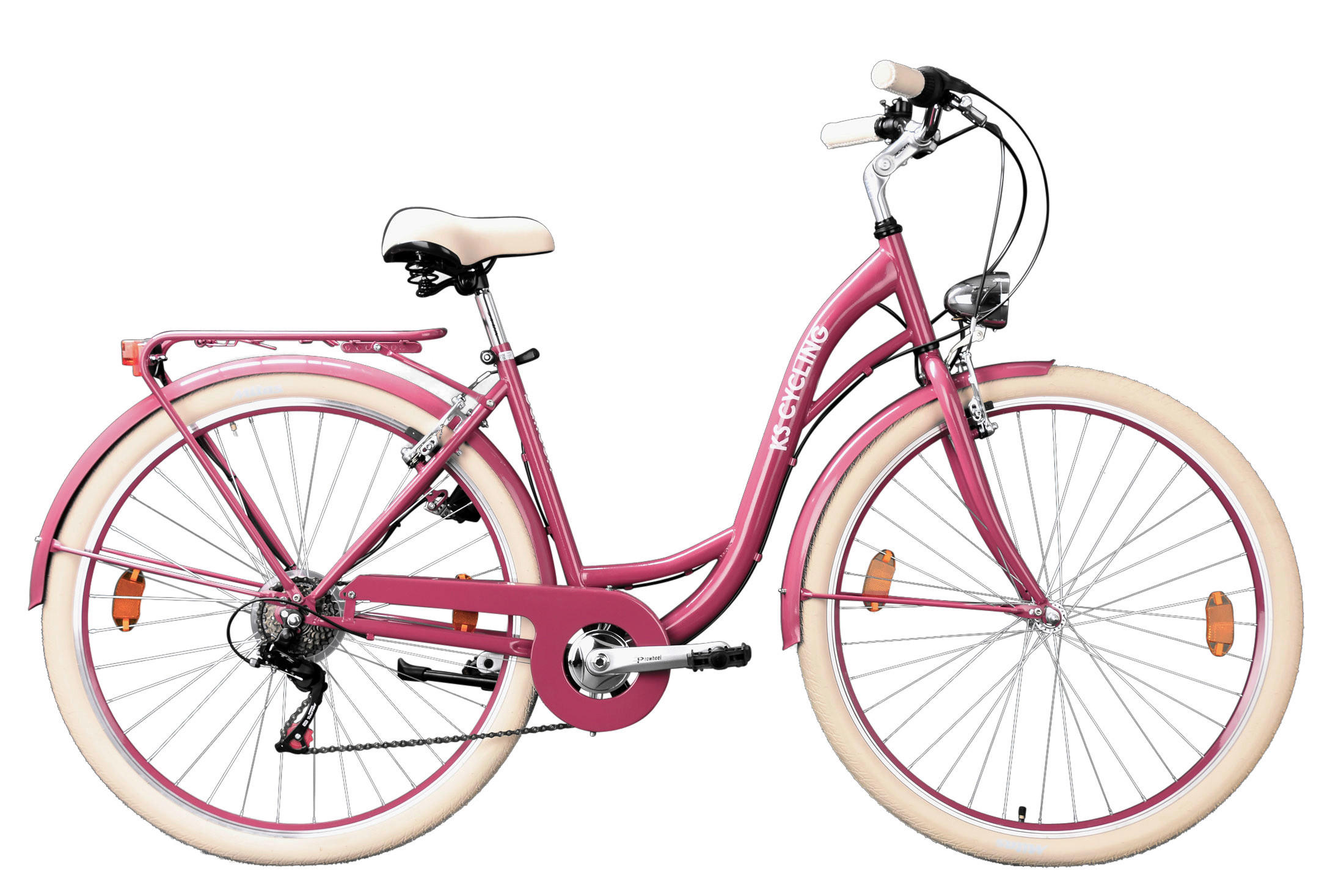 CITYBIKE 28 Zoll Damen  - Rot, Basics, Metall (180/70/80cm) - Da Capo