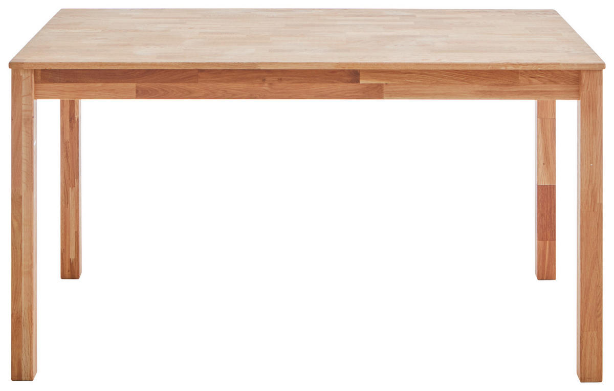 JEDILNA MIZA, hrast barve hrasta  - barve hrasta, Konvencionalno, les (140/74/80cm) - Carryhome