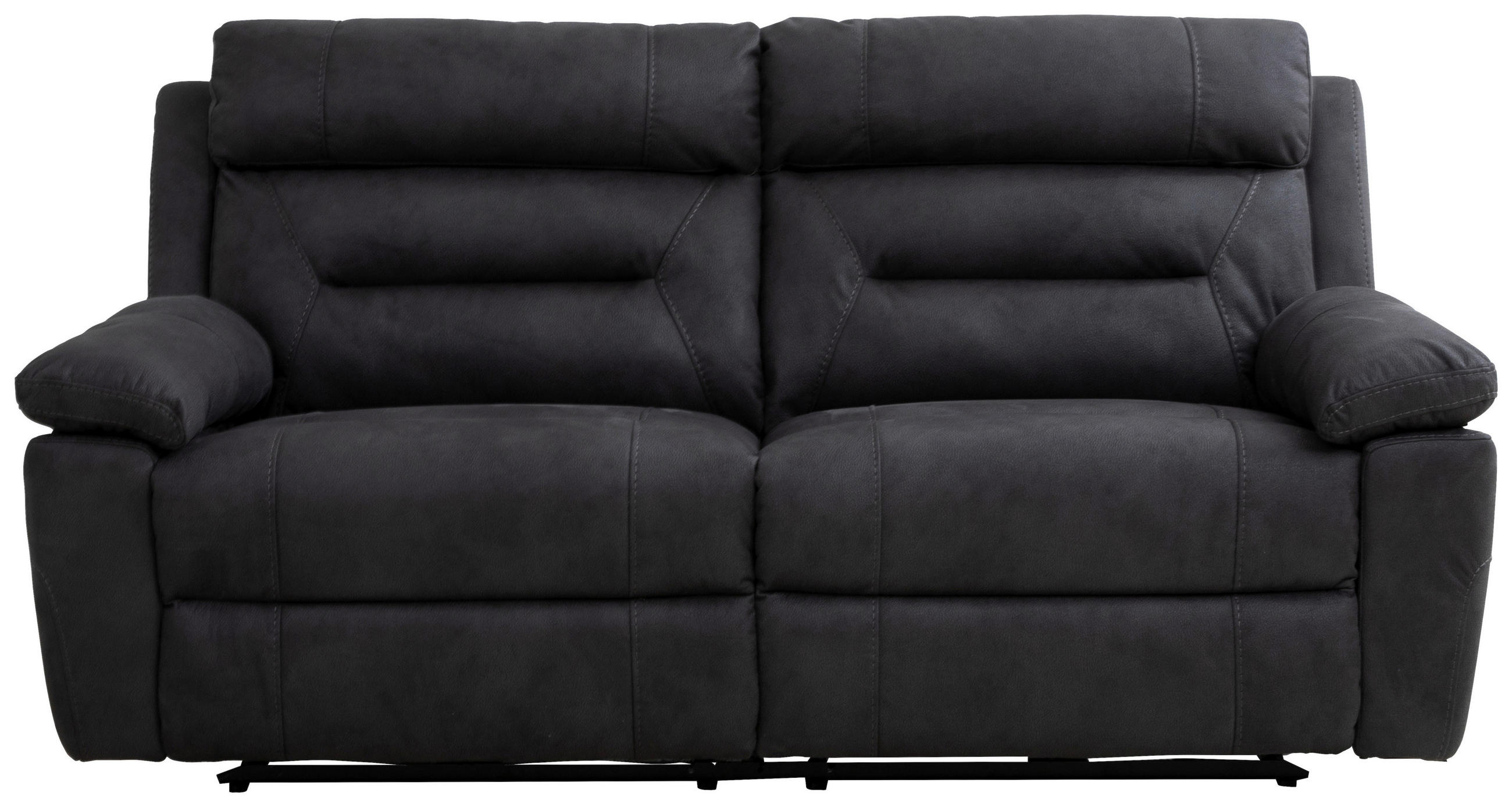 SOFFA i mikrofiber grå  - grå/svart, Klassisk, trä/textil (198/99/94cm) - Cantus