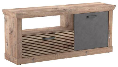 TV-ELEMENT - Eichefarben/Anthrazit, KONVENTIONELL, Holzwerkstoff/Kunststoff (150/66/40cm) - Carryhome