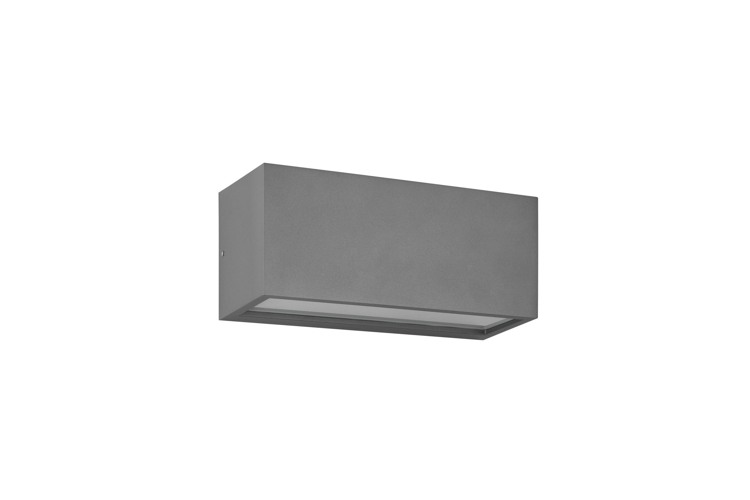 AUßENWANDLEUCHTE   - Anthrazit, Basics, Glas/Metall (11/25/10cm)