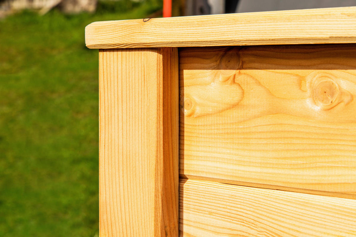 HOCHBEET  - Lärchefarben, Basics, Holz (65/84/130cm) - Ambia Garden