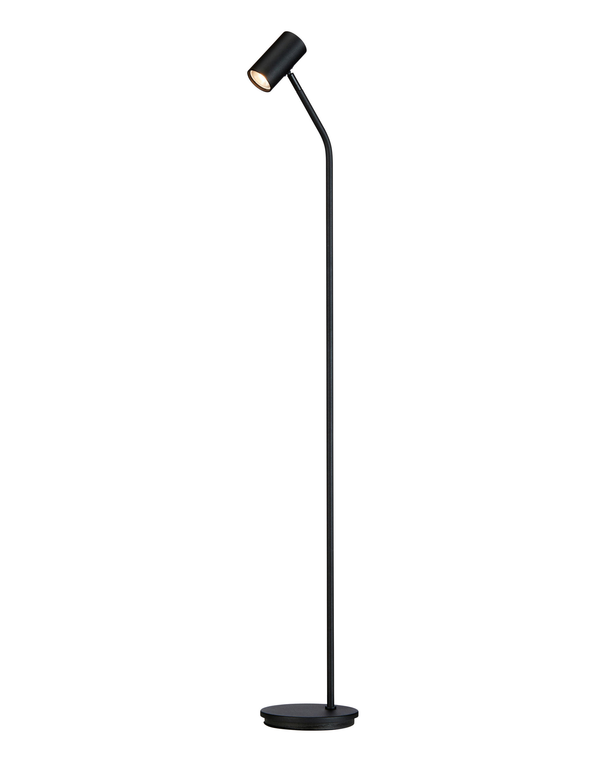 STEHLEUCHTE 17,8/126,5 cm    - Schwarz, Design, Metall (17,8/126,5cm) - Belid